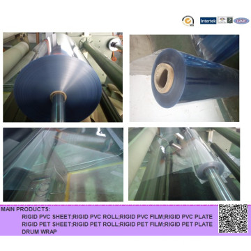 China Lieferant Starre klare dünne PVC-Kunststoffplatte